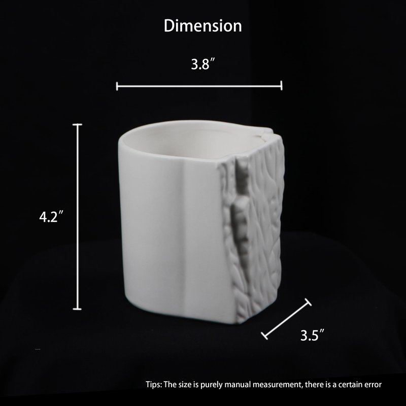 mucol Rock Climbing Mug for Rock Climbing Gifts, Rock Climbing Gear for Grip Strength Training Mug, Ideal as Rock Climbing Party or Bouldering Contest Gifts for Rock Climbers (White, Ceramic)