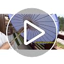 33-Inch Plain Bamboo Parasol Umbrella for Weddings and Photo Props