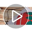 Buryeah 3 Pcs Christmas Door Decorations Outdoor Ball Banner Set - Red & Green