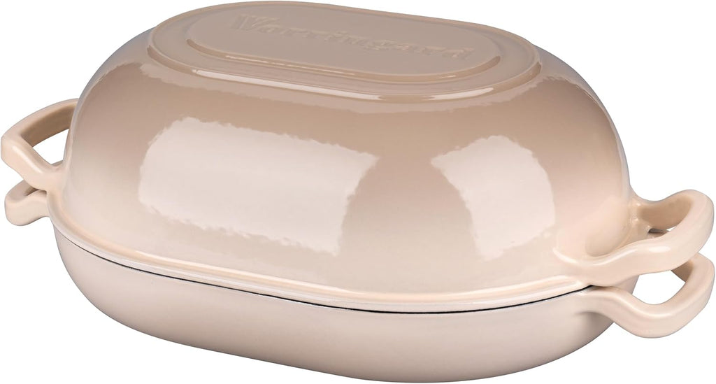 VORRINGARD Enameled Cast Iron Dutch Oven - 5QT Sourdough Bread Pan with Lid | Ideal for Homemade Baking