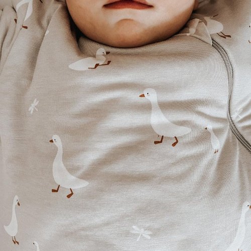 GUNAMUNA Long-Sleeve Sleep Sack - Soft Rayon Wearable Baby Sleep Bag, 1.0 TOG, Ideal for Newborns