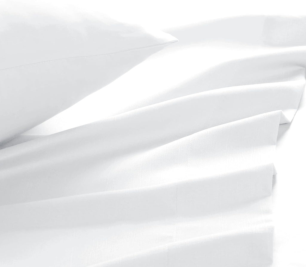 Queen Sheet Set - Ultra Soft Double Brushed Microfiber Bedding | 4-Piece Deep Pocket, Wrinkle-Free, Easy Care - White