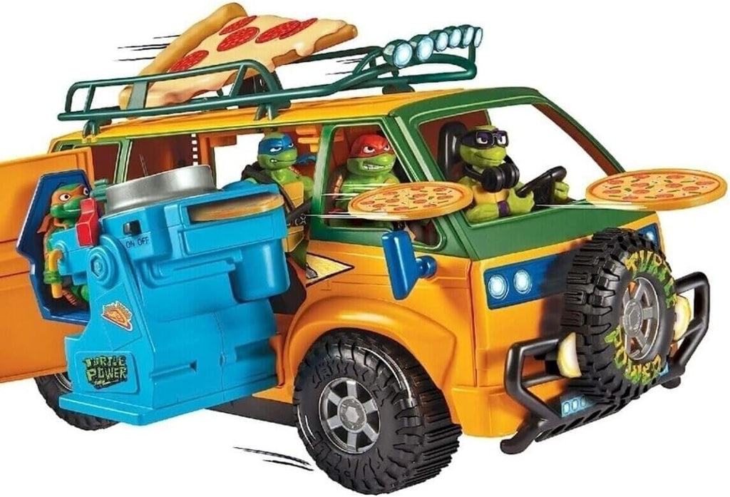 Playmates Toys Teenage Mutant Ninja Turtles Pizza Fire Delivery Van - Fun Action Playset for Kids
