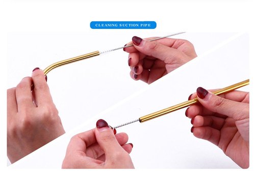 Reusable Stainless Steel Drinking Straws, 20 Pcs 4 Size - 6.3'' 7.1'' 8.5'' 10.5'', BPA Free Long Short Smoothie Drinking Curved Bent Straws With 2 Brushes and Carry bag, Fit for 10/20/30 oz Tumblers