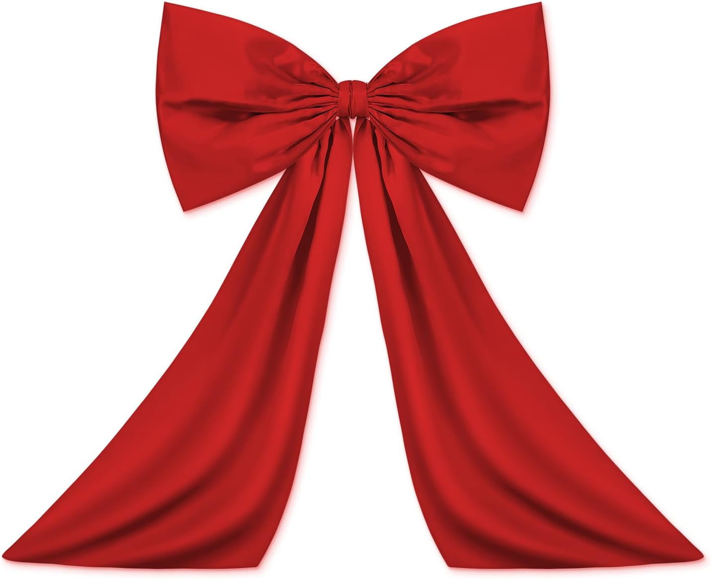 Wavwavw Large Red Bow Decor - Giant Satin Ribbon Tie for Party & Wedding Backdrop | 18 x 24 Inches
