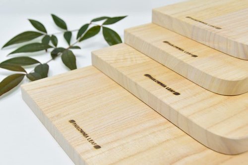 Kiri (Japanese Paulownia) Wooden Cutting Board, Made in Japan, Handmade, 8.2 x 12.5 inches