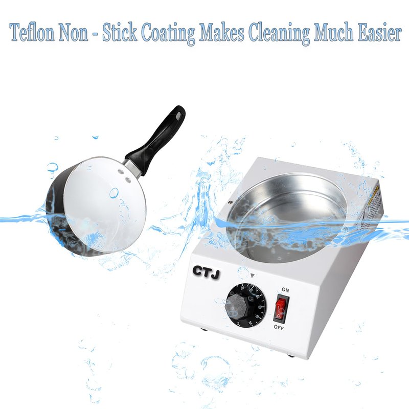 CTJ Chocolate Melting Pot 86°F-185°FTem Control Electric Chocolate Tempering Machine with Silicone Spatula for Melting Chocolate, Butter, Nacho Cheese, Candies, Cream and Warm Coffee, Milk
