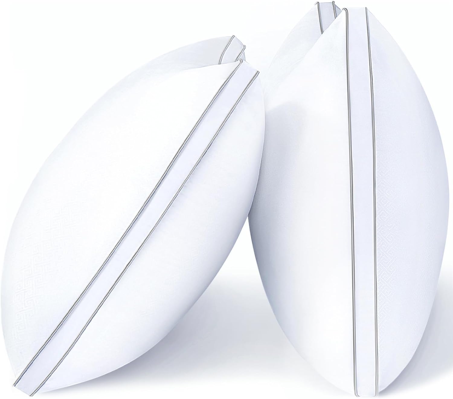 Viewstar Queen Size Pillows - Set of 2 Hotel Quality Down Alternative for All Sleep Positions | White