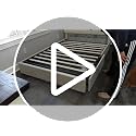 Full Size Velvet Upholstered Platform Bed Frame with 4 Storage Drawers, White