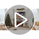 80-Inch Farmhouse TV Stand with Electric Fireplace and Storage