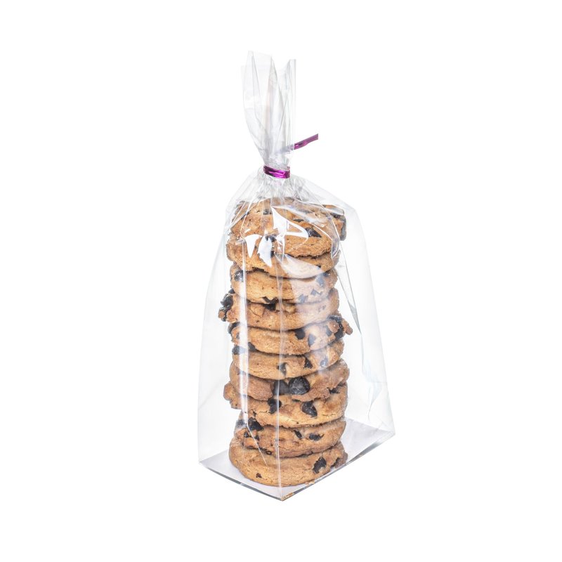 Restaurantware Flat Bottom Heat Seal Sandwich Bags Heat Sealable Food Bags - Gusset Bag with Paper Insert - Clear - 3 x 2 x 8 Inch - 100ct Box - Bag Tek
