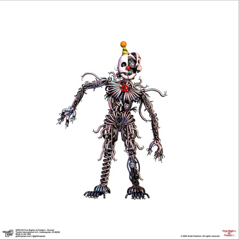 Trends International Gallery Pops Five Nights at Freddy's - Ennard Canvas Wall Art Wall Poster, 12.00" x 12.00", Stretched Canvas