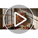 24-Inch Fall Teardrop Swags Set - Autumn Floral Wreath for Front Door