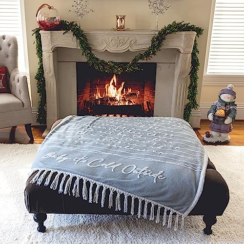 Baby It's Cold Outside Luxury Sherpa Throw Blanket 50x60 with Tassels - Holiday Home Decor