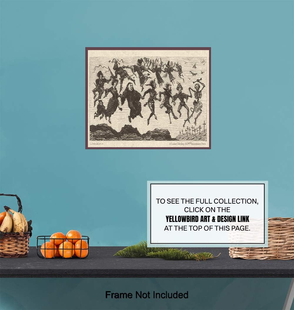 Regine Switzerland Witches Decor | Gothic Wall Art for Pagan & Wiccan Homes - Unframed Print