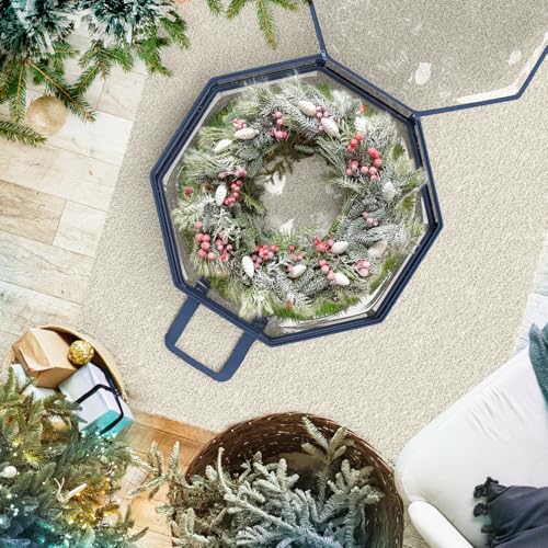 Hearth & Harbor 30-Inch Wreath Storage Bag 2-Pack with Handles & Zippers