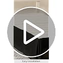 King Bed Skirt Dust Ruffle - Classic Tailored 14" Drop, Black Microfiber