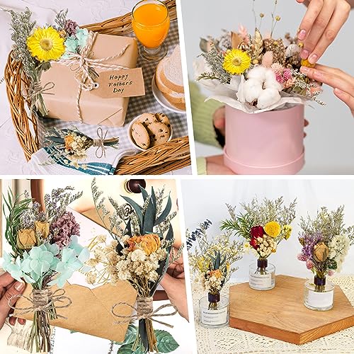 10 Pcs Natural Dried Flowers Bouquet for DIY Crafts and Home Decor