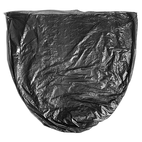 60 Gallon Black Heavy Duty Trash Bags (150 Pack) - 38" x 60", 22 Micron