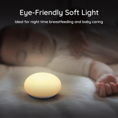 Anico Flip Night Light - Soft Silicone Touch Control Lamp for Newborn Nursery | Warm & Portable