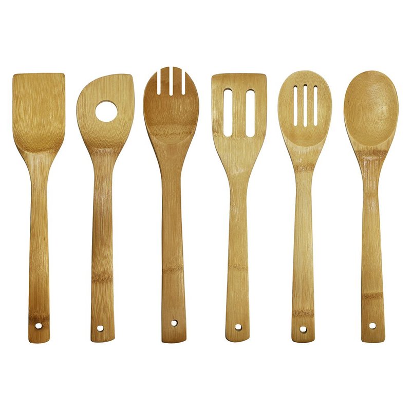 Oceanstar Bamboo Cooking Utensil Set, 6-Piece