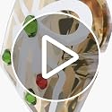 Swarovski Gingerbread Christmas Ornament with Multicolored Crystals