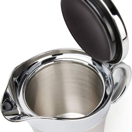 Stainless-Steel Double Insulated Gravy Boat - Sauce Jug with Hinged Lid, Ideal for Gravy or Cream at Thanksgiving, Gravy Pitcher - 16 oz/450 ml