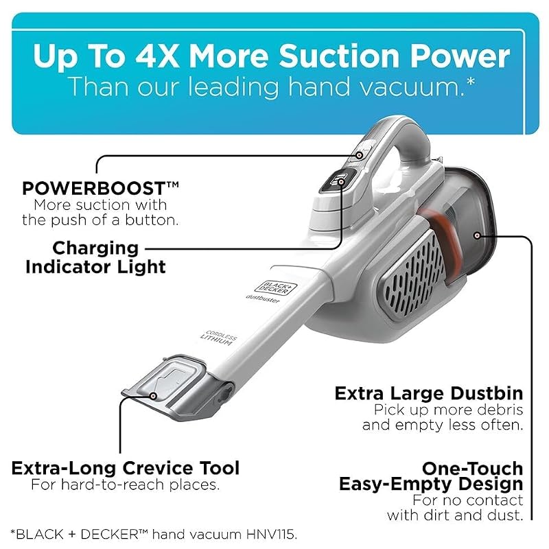 BLACK+DECKER AdvancedClean+ Cordless Handheld Vacuum HHVK320J10