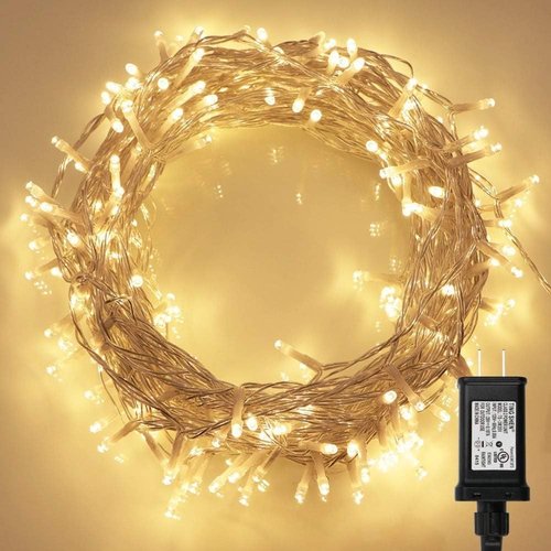 Koopower 65ft LED Indoor String Lights - 200 Dimmable Fairy Lights with Remote & Timer | Warm White for Bedroom, Wedding & Party