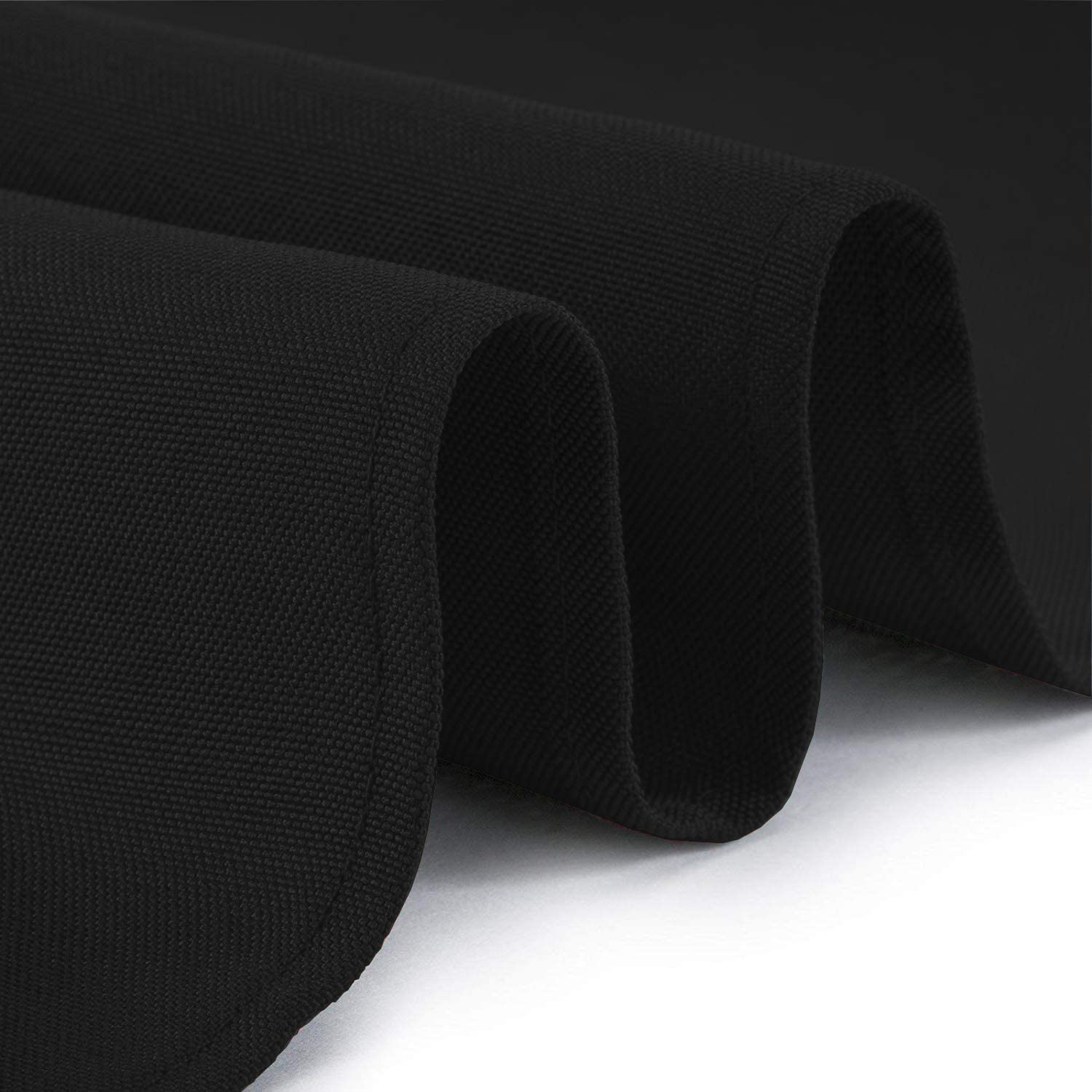 Classic Black Tablecloth 90x156 - Black Table Clothes for 8 Foot Rectangle Tables, 200 GSM Stain and Wrinkle Resistant Washable Fabric [2 Pack]