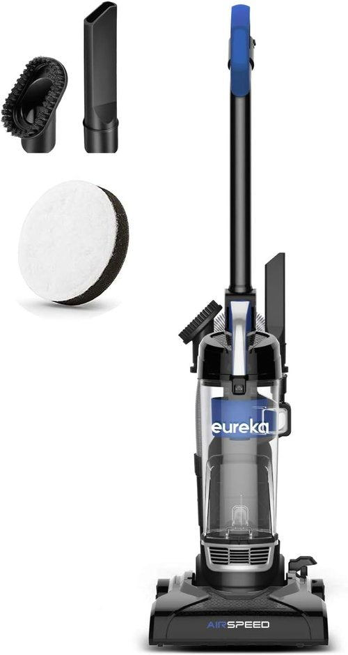 Eureka NEU10AE5 Bagless Upright Vacuum Cleaner - Powerful AirSpeed for Carpet & Floor | Lightweight Design, Blue