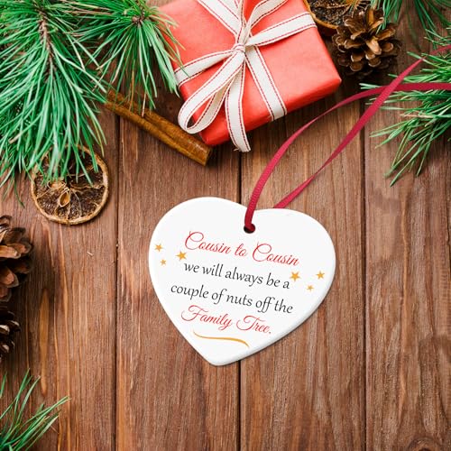 Personalized Cousin Christmas Ornament - Keepsake Gift for Women & Men