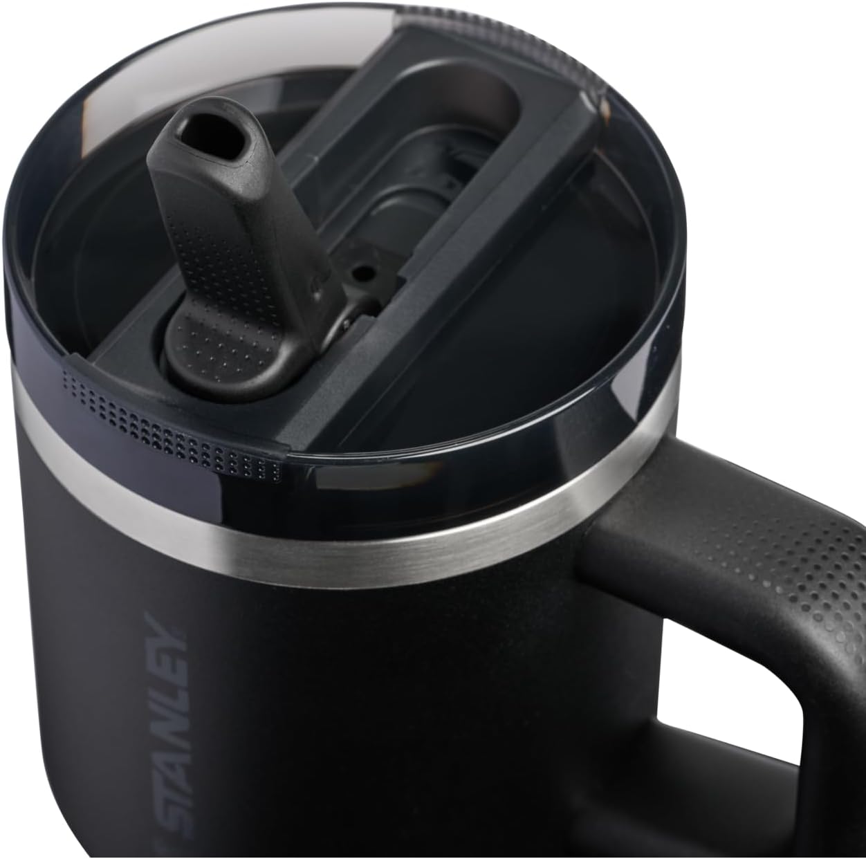 STANLEY Quencher ProTour 20 oz Tumbler - Leakproof Lid, Built-In Straw & Handle | Insulated, BPA-Free, Black 2.0