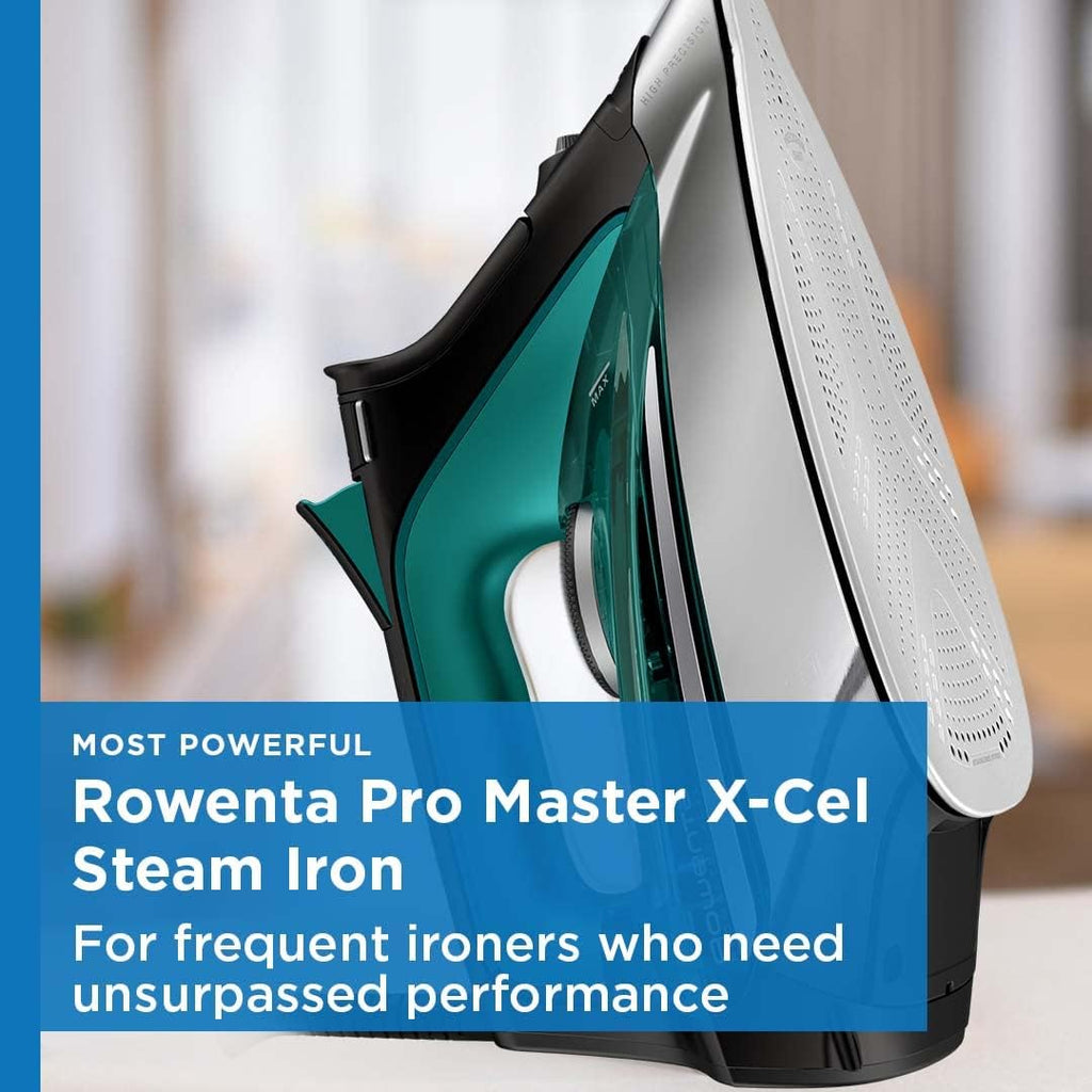 Rowenta Pro Master Steam Iron - Stainless Steel Soleplate, 1775 Watts, 400 Microsteam Holes, Anti-Drip Protection