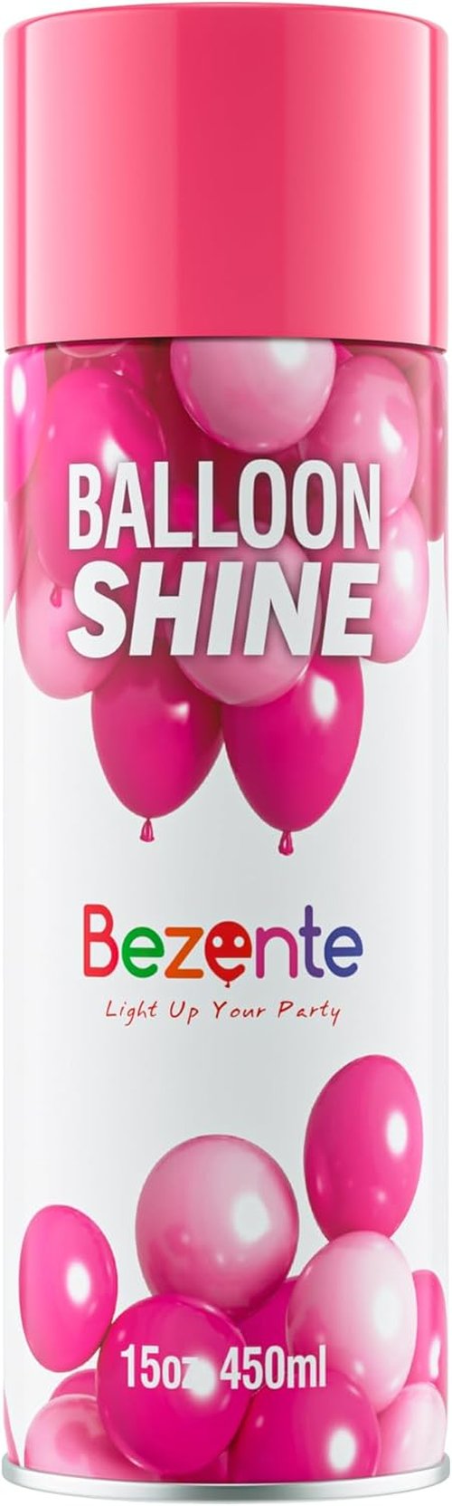 Bezente Balloon Shine Spray - 15 oz Waterproof High Shine Spray for Long-Lasting Party Balloon Decor