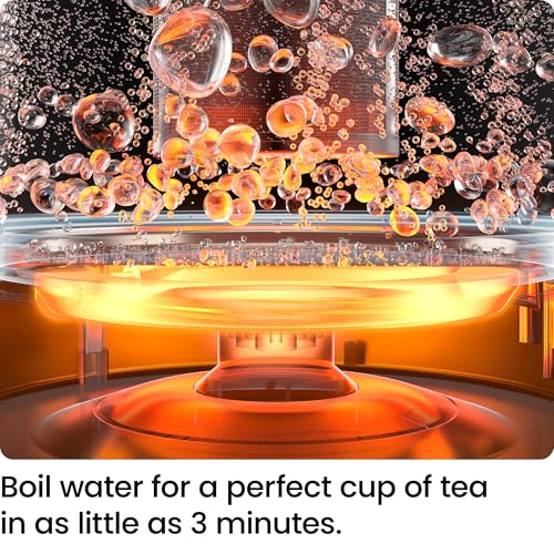 1L Electric Kettle with Tea Infuser – Compact Stainless Steel Hot Water Boiler