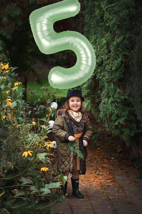40 Inch Olive Green Number 8 Balloon | Perfect for 8th Birthday, Weddings & Graduations