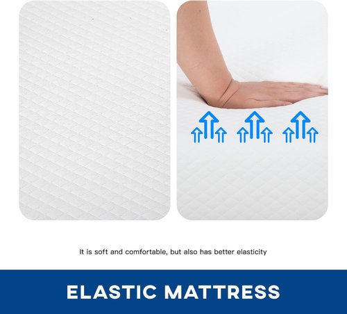 FDW 10-Inch Twin Mattress - Medium Firm Gel Memory Foam | White Bed in a Box | CertiPUR-US Certified, Pressure Relief & Cooling Ventilation