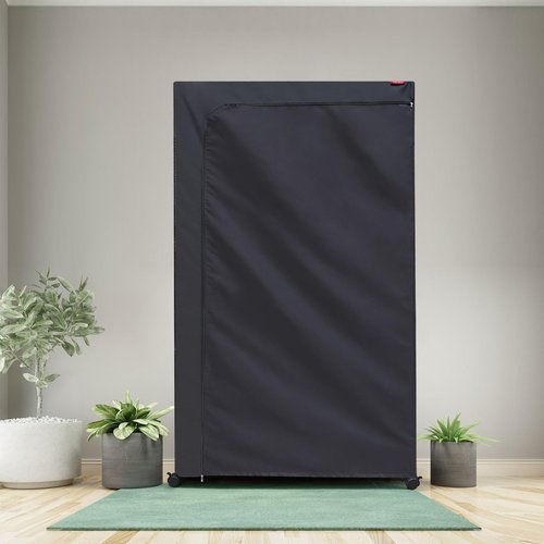 ZYSUOR Shelf Cover Wire Rack Shelving Cover 48X24X72,The Two-Way Zipper Design can be Opened up, Down, or All for Easy Access (No Shelves,Black)