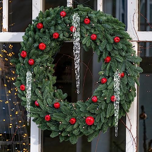 Patelai 3 Pcs Acrylic Icicle Christmas Ornaments - 3 Sizes, Clear Holiday Decor