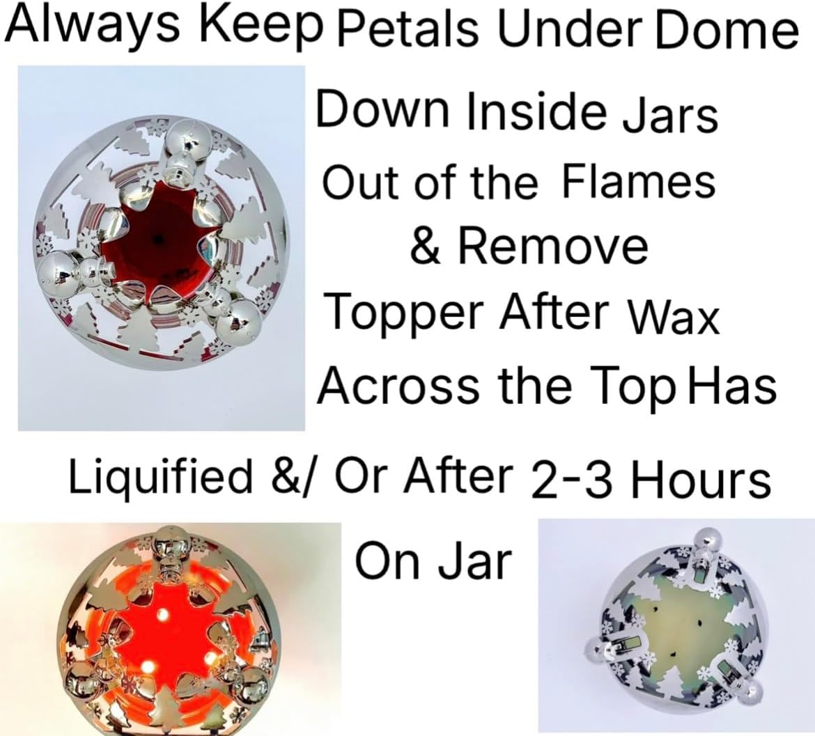 Skiennix Adjustable Candle Topper - Winter Snow Globe Design with Snowman Knobs | Perfect for Jar Candles