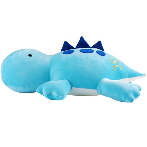 Crillop 4LB Cute Weighted Stuffed Animals Plush - 24 inch Soft Weighted Dinosaur Plush Toy Pillow for Adults and Children (Blue Dinosaur)