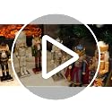 Handmade Wooden Santa Nutcracker Figurine - Festive Christmas Decor