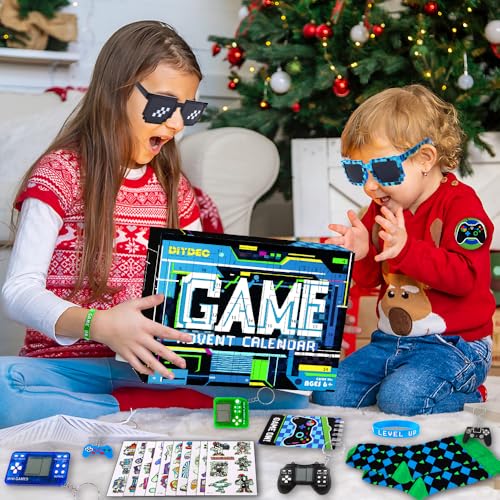 Video Game Advent Calendar - 24 Day Christmas Countdown Toy Set for Kids