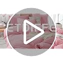 ETDIFFE Pink Boho Duvet Cover Set Queen Size 3 Piece - No Comforter