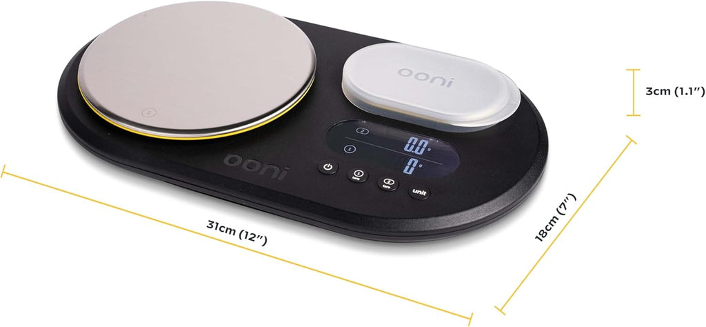 Ooni Digital Kitchen Scales - Dual Platform Baking & Cooking Scales with LCD Display | Perfect for Pizza Ovens