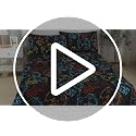 4-Piece Gamer Bed Sheet Set - Full Size Retro Video Game Pattern Bedding