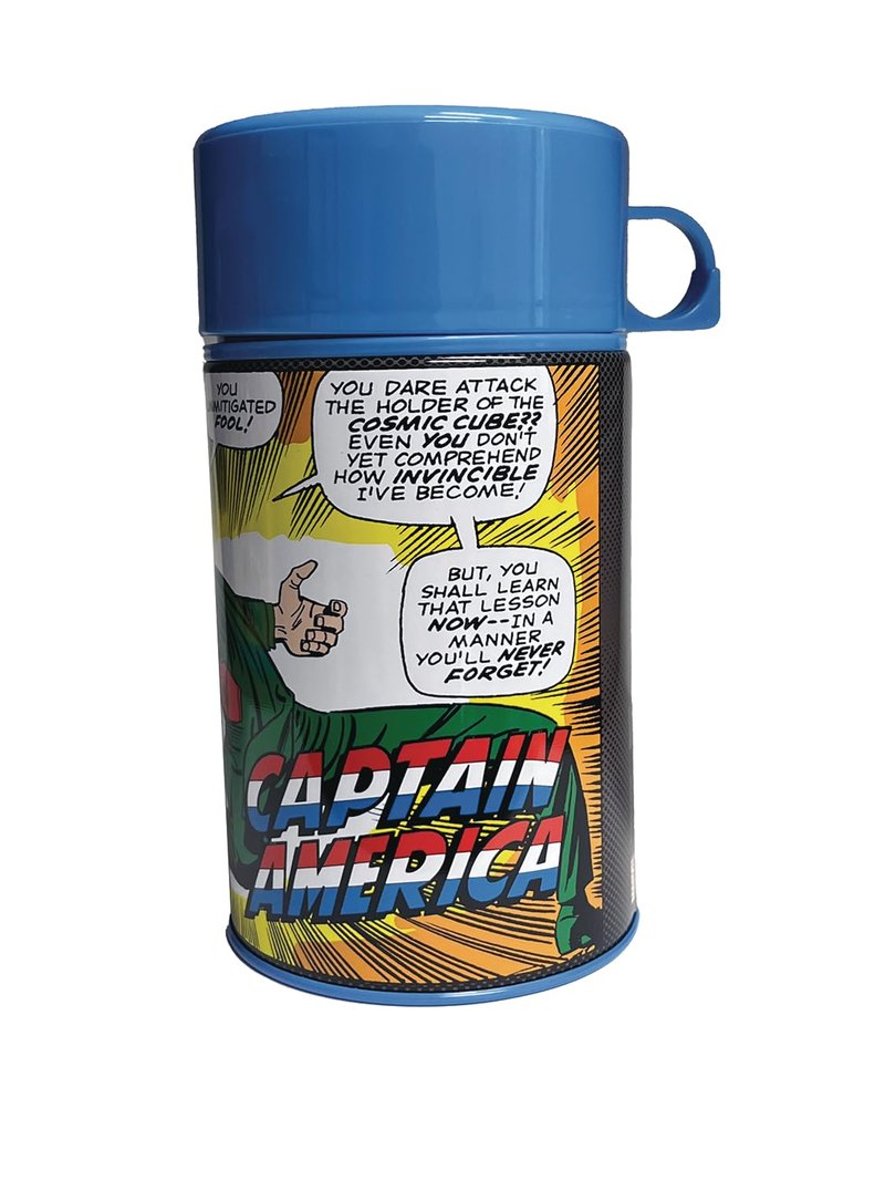 Tin Titans Captain America Classic Previews Exclusive Lunch Box with Beverage Container