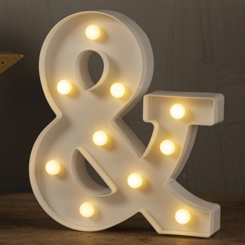 HXWEIYE LED Marquee Letters - Light Up Alphabet & Number Sign for Parties | Warm White Battery-Powered Decor