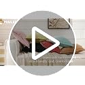MIULEE Boho Corduroy Striped Throw Pillow Covers 18x18 Inch - 2 Pack
